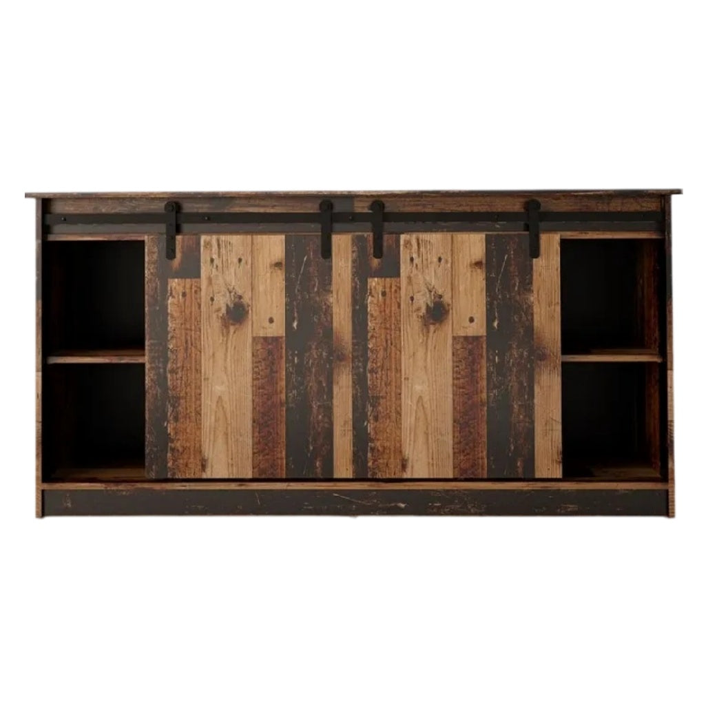 **Meuble de rangement en bois avec portes coulissantes**